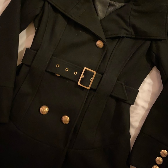 BEAUTIFUL Thick Heavy High Quality Wool Winter Snow Cold Weather Layered Coat - Picture 11 of 13